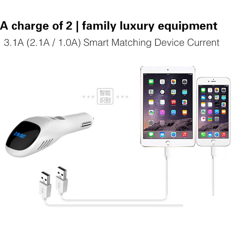 Car Negative Ions Air Purifier Ionizer Dual USB Port 12V Mini freshener Fresh Air Anion Ionic Purifier Oxygen Bar Ozone Cleaner