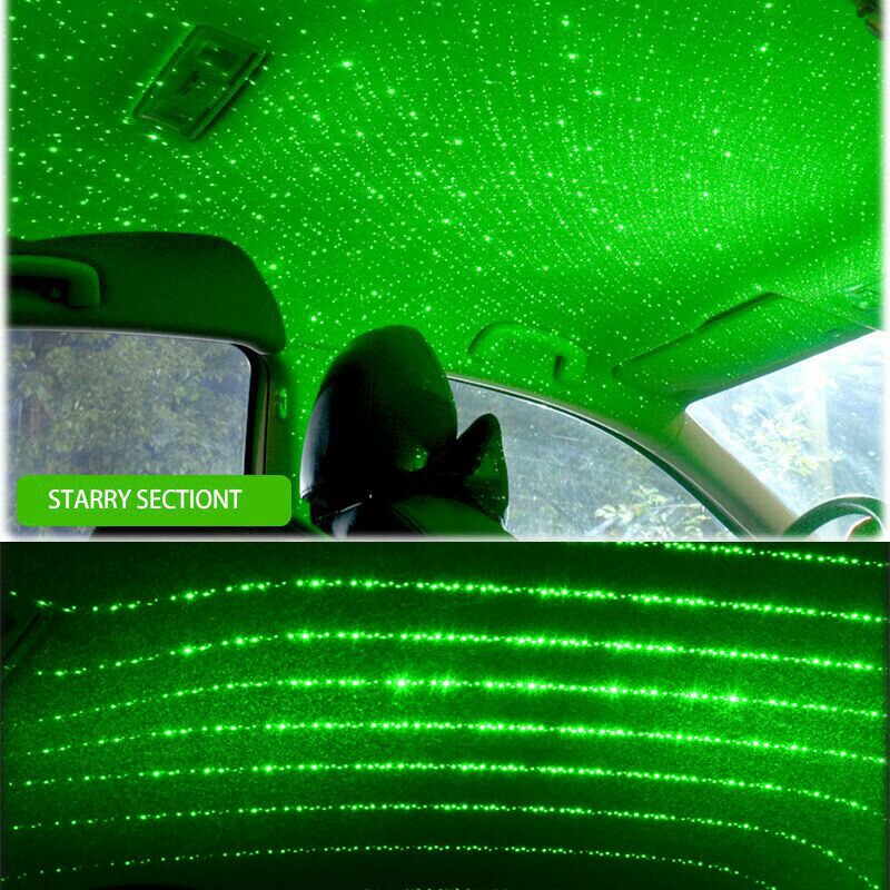 360 ° LED-leuchten Sternen Dekorative Auto Dach Lichter Romantische Stern Projektor USB Atmosphäbetreffend Nacht Lampe Geburtstag Party Heimat Dekor