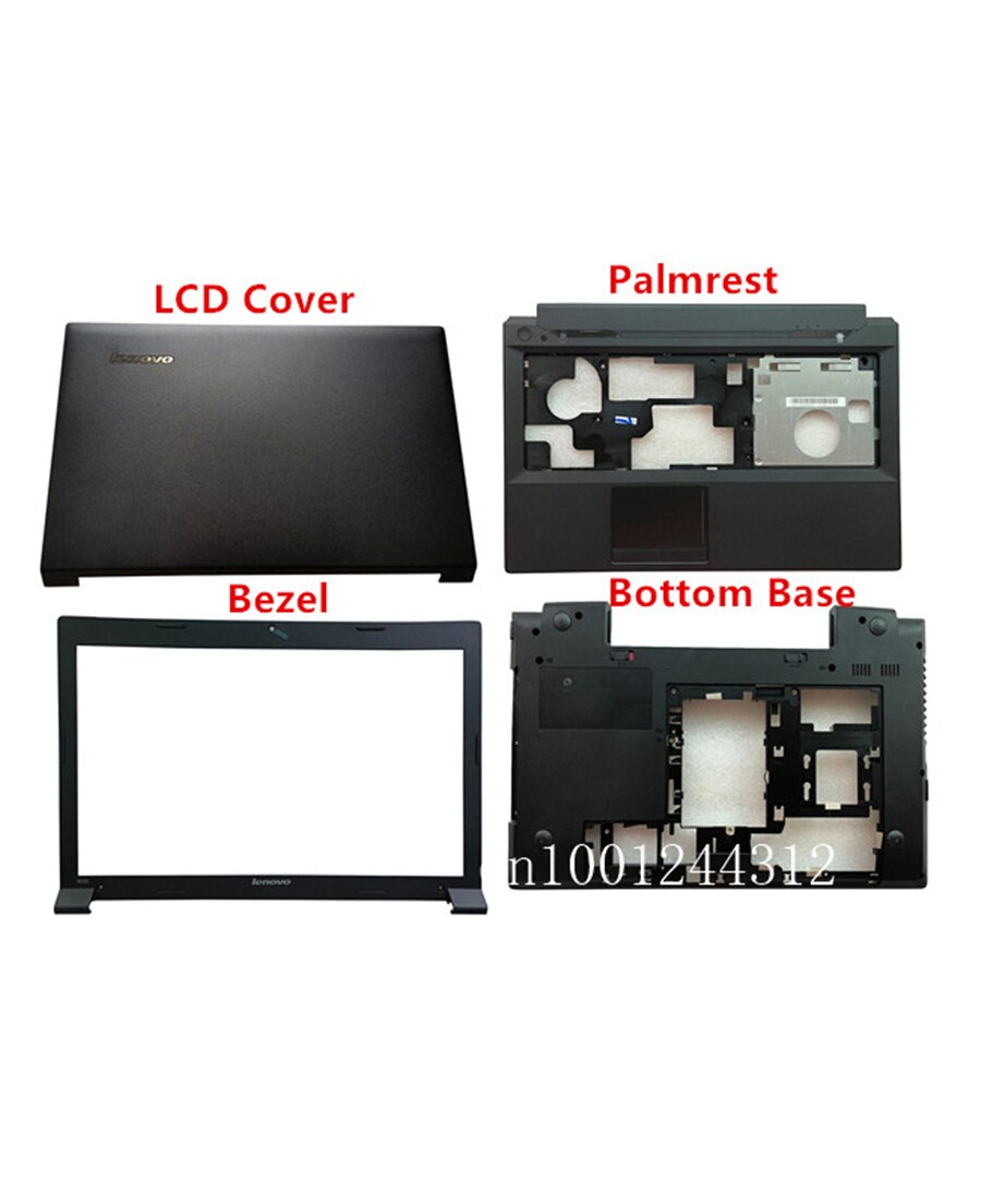 Original para Lenovo B590 LCD tapa de cubierta/bisel/Palmrest/Base inferior 90201909, 90201910, 90201912, 90201907