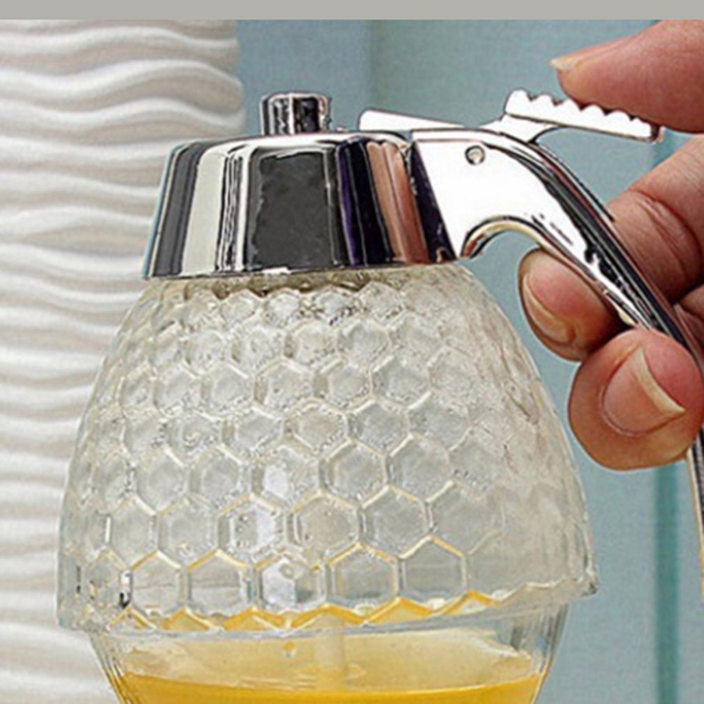 1Pc Glas Keuken Transparante Siroop Sap Dispenser Honingraat Bijenkorf Honing Splitter Jar Huishouden Keuken Gereedschap Accessoires