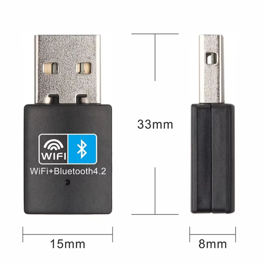 2 en 1 USB Wifi Bluetooth 150Mbps USB WiFi Bluetooth adaptador 2,4 Ghz transmisor receptor externo inalámbrico RTL8723BU WiFi Dongle