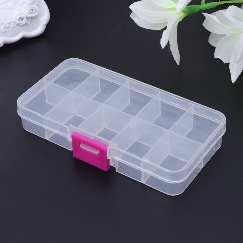 10 Vakken Clear Plastic Opbergdoos Sieraden Bead Schroef Organizer Container K43D