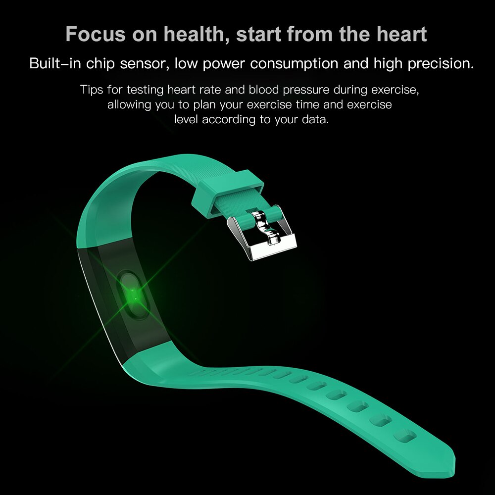Slimme armband, 115 plus kleurenscherm, sportstappenteller, digitale fitnesstracker, bluetooth, waterdicht, slimme klok, usb-oplaadfunctie