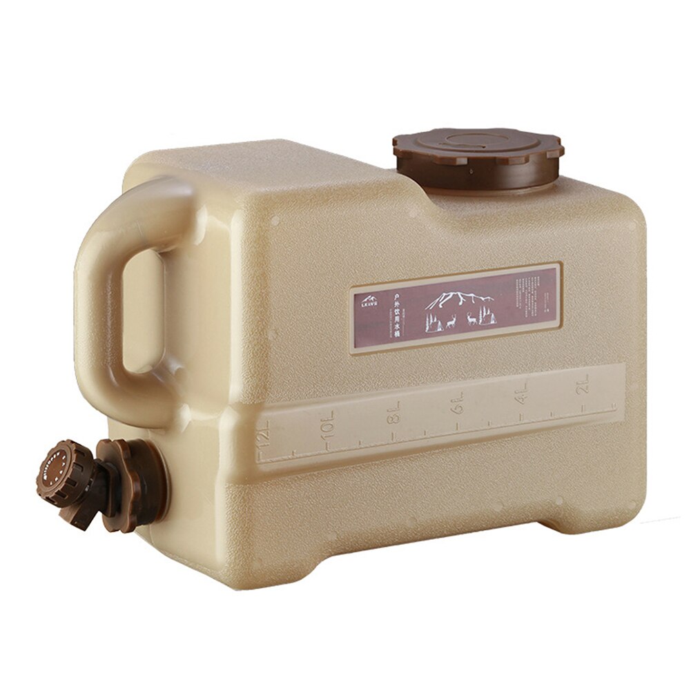 Household Large Capacity Water Storage Tank Water Storage Tank with Faucet Outdoor Camping Hiking Portable Bucket