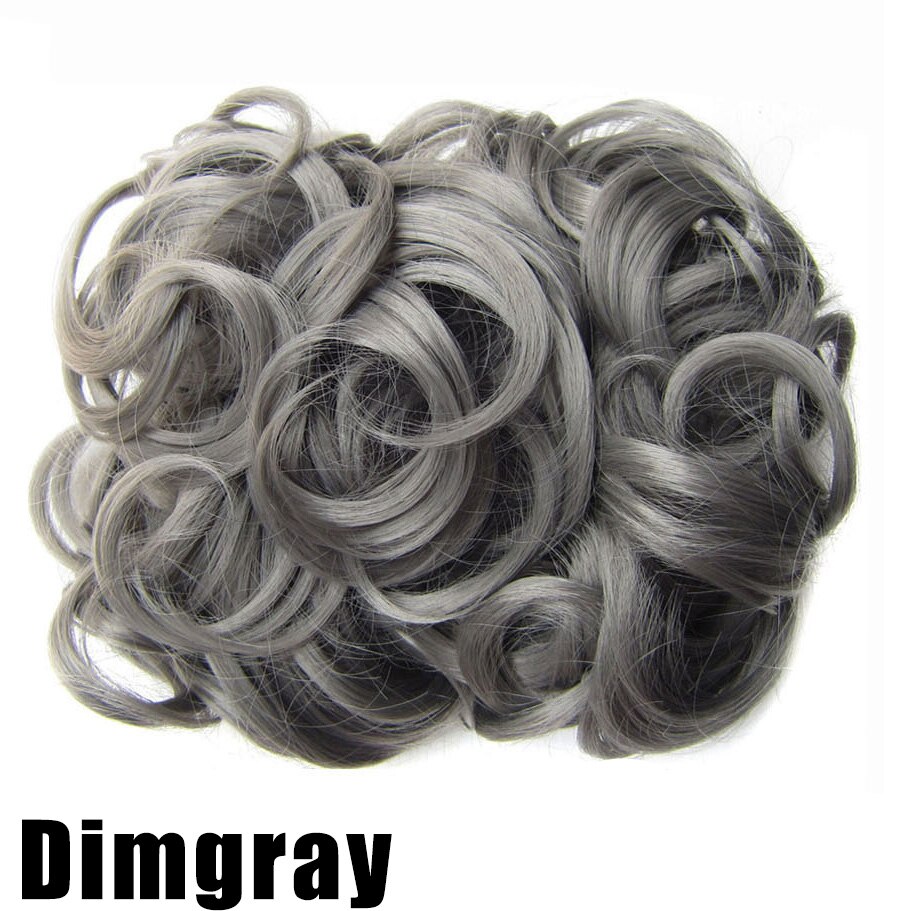 Extension Per Capelli A Chignon - Ricci Disordinati, Colore Biondo Naturale, Clip E Drawstring