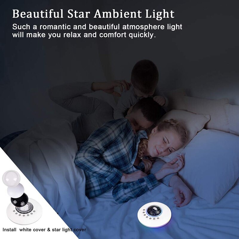 Baby sovende lyd legetøj usb bærbar hvid støj maskine natlys/stjerneklar projektor 20 fidelity non-looping lyde/fan vuggevise