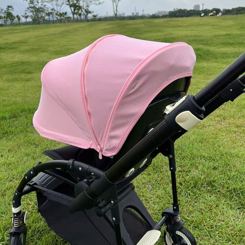 Kinderwagen Zonnescherm Voor Bugaboo Bee 3/5/6 Fox Kinderwagen Zonnekap Slaapmand Luifel Uitschuifbare Buggy Dak met Mesh Venster
