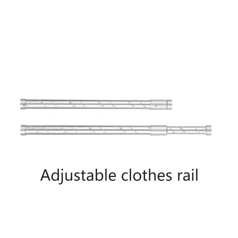 Tykke klær i aluminiumslegering, organiseringsskinner, justerbar garderobeskap, hengerstang, klesstativ med skinneflens