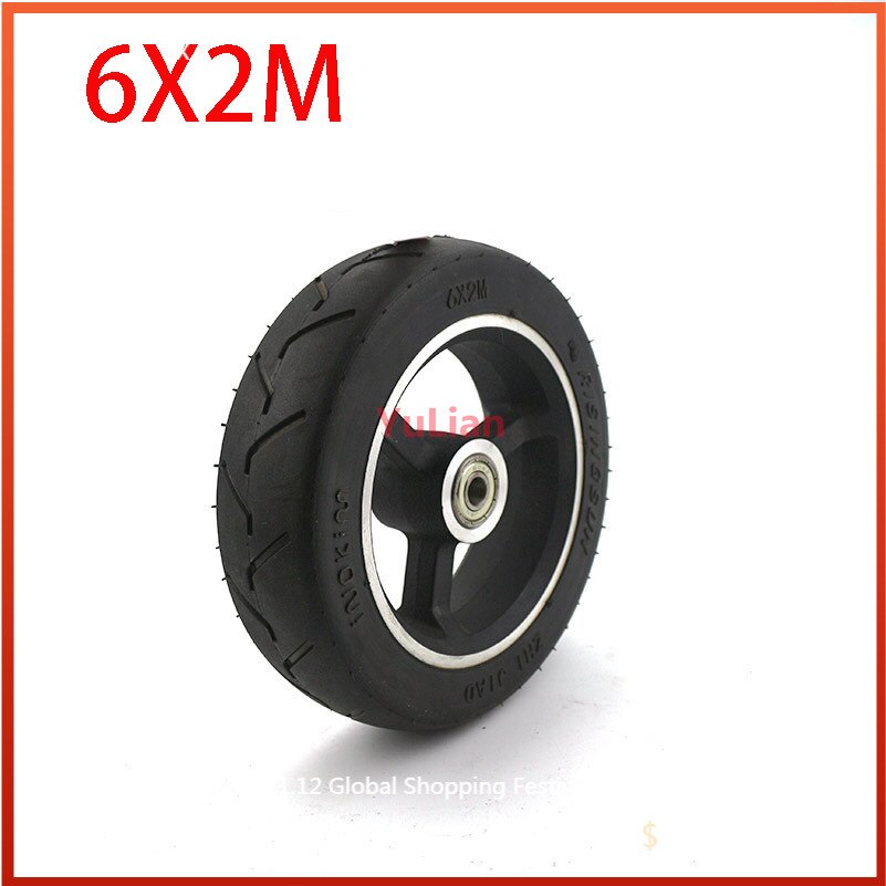 6 Inch Scooter wheel tire with hub Tube SetSize 6X2M tyre Electric Scooter Wheel Chair Truck Electric Scooter Pneumatic 6*2 tyre