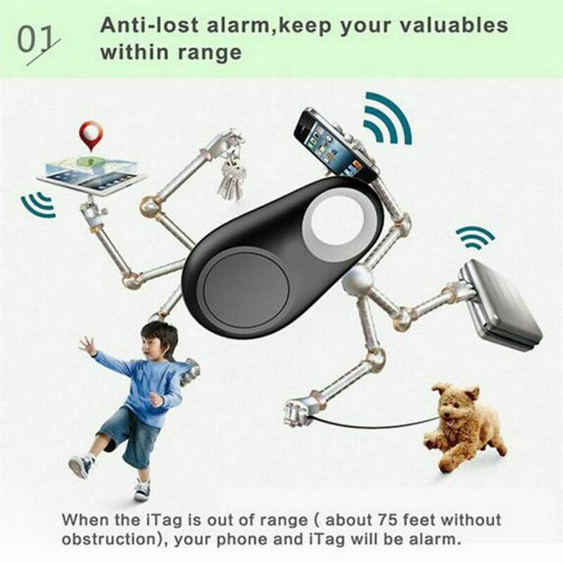 mini gps smart trådløs bluetooth 4.0 anti mistet sporing alarmfinner enhet bil bil kjæledyr nøkkel låve motorsykkel sporer spor