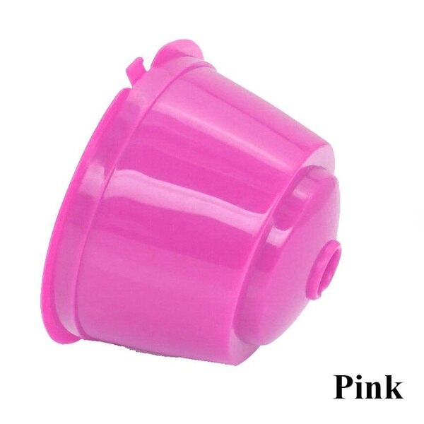 Reusable Dolce Gusto Coffee Capsule 3rd Plastic Refillable Dolce Gusto Coffee Capsule Fit for Nescafe Coffee Machine: pink
