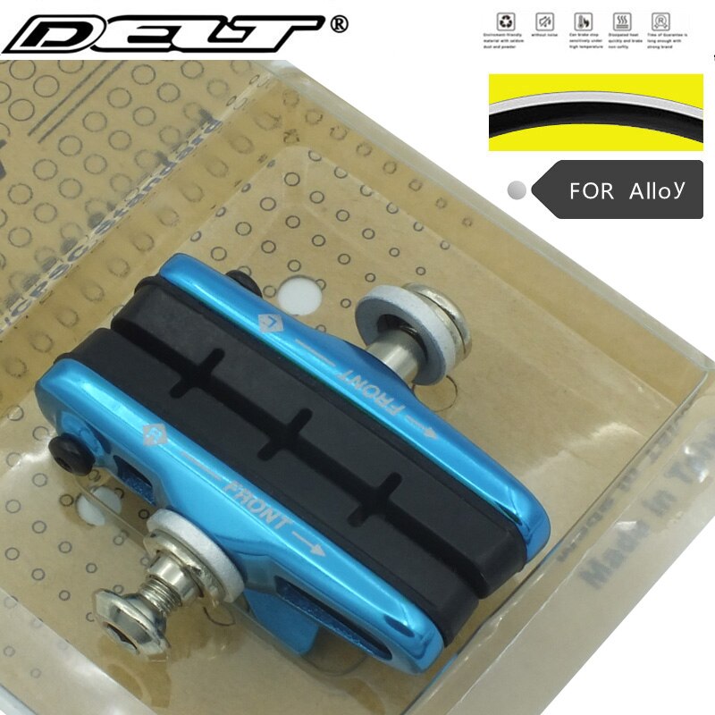 Zapatas de freno para bicicleta de montaña y carretera, 5 colores, 55MM para SHIMANO 105, soporte CNC, aluminio negro, accesorios: Blue