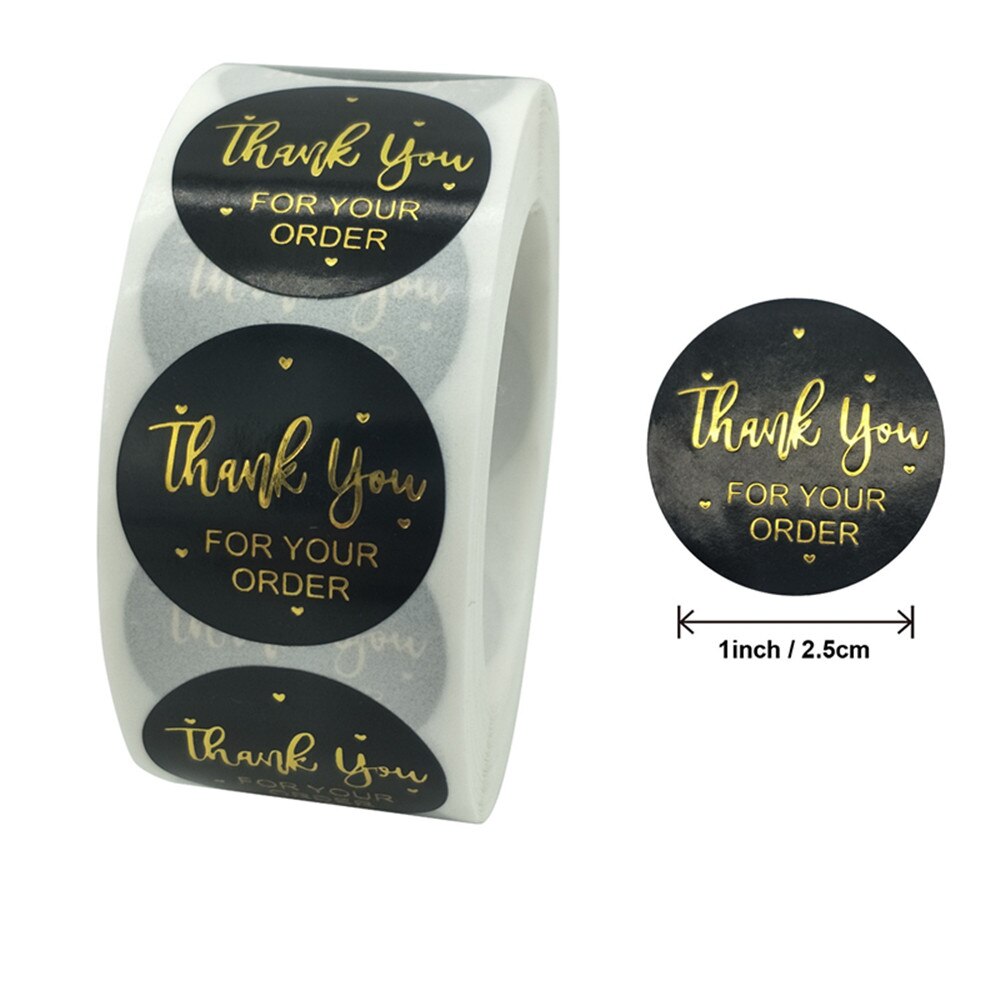 Seal Sticker 500pcs Thank You Stickers Supporting My Small Business Labels Festival Birthday Party Card Decoration