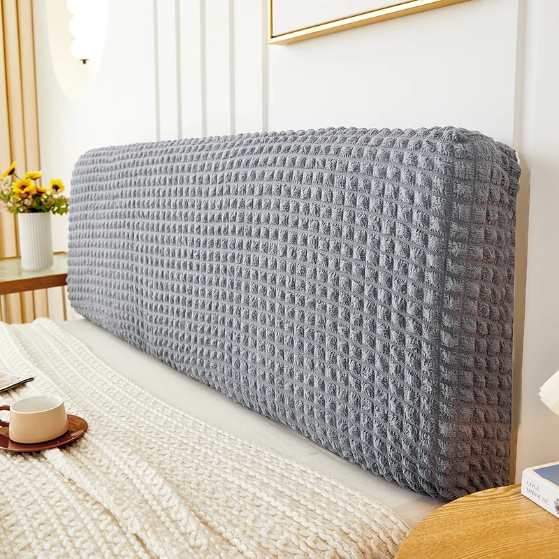 Effen kleur Hoofdeindehoes Tweepersoonsbed Bubble Plaid Elastisch Bedhoofdhoes Stofdichte hoofdsteunhoes voor woondecoratie Seguridadnica Diego Diego Anderson