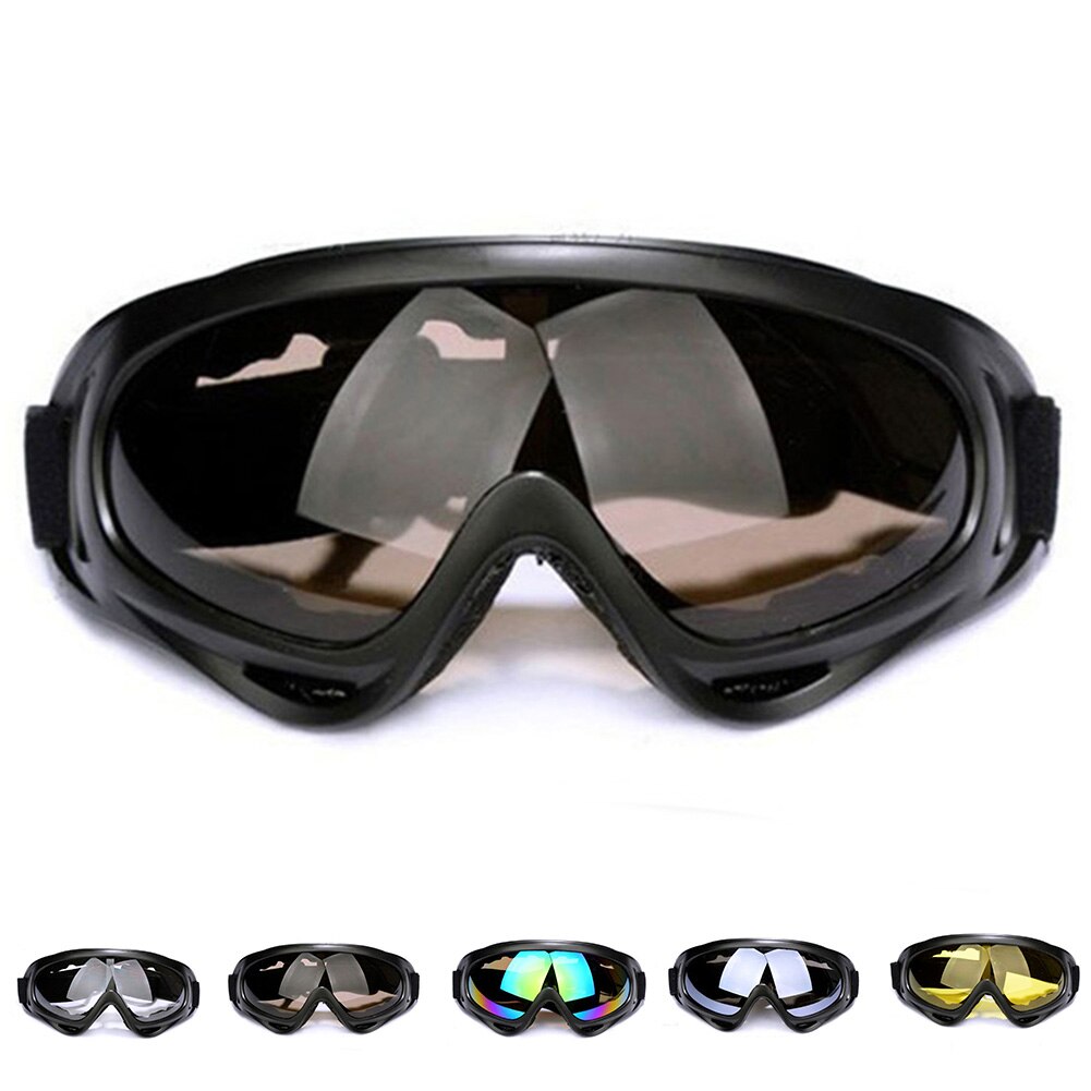 Outdoor skibril motor snowboard sport anti wind stof motorbril abs kunststof reflecterende lens