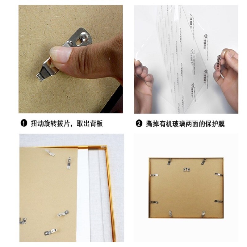 Aluminum alloy Photo Frame 16 inch Narrow side poster outer Frame A4 Picture Frame wall hanging A3 quadros decorativo