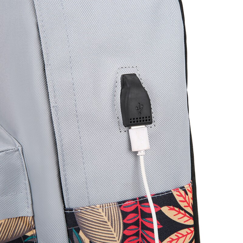 Nylon Cloth UsbCharging Backpack Women Big Capacity Backpacks Casual backpackStudent Notebook Bag