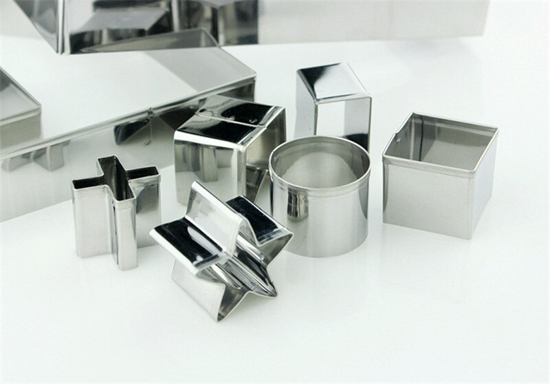 Kexkakskärare i rostfritt stål form för pepparkaksformar skärning för pepparkakor 10 st/lot