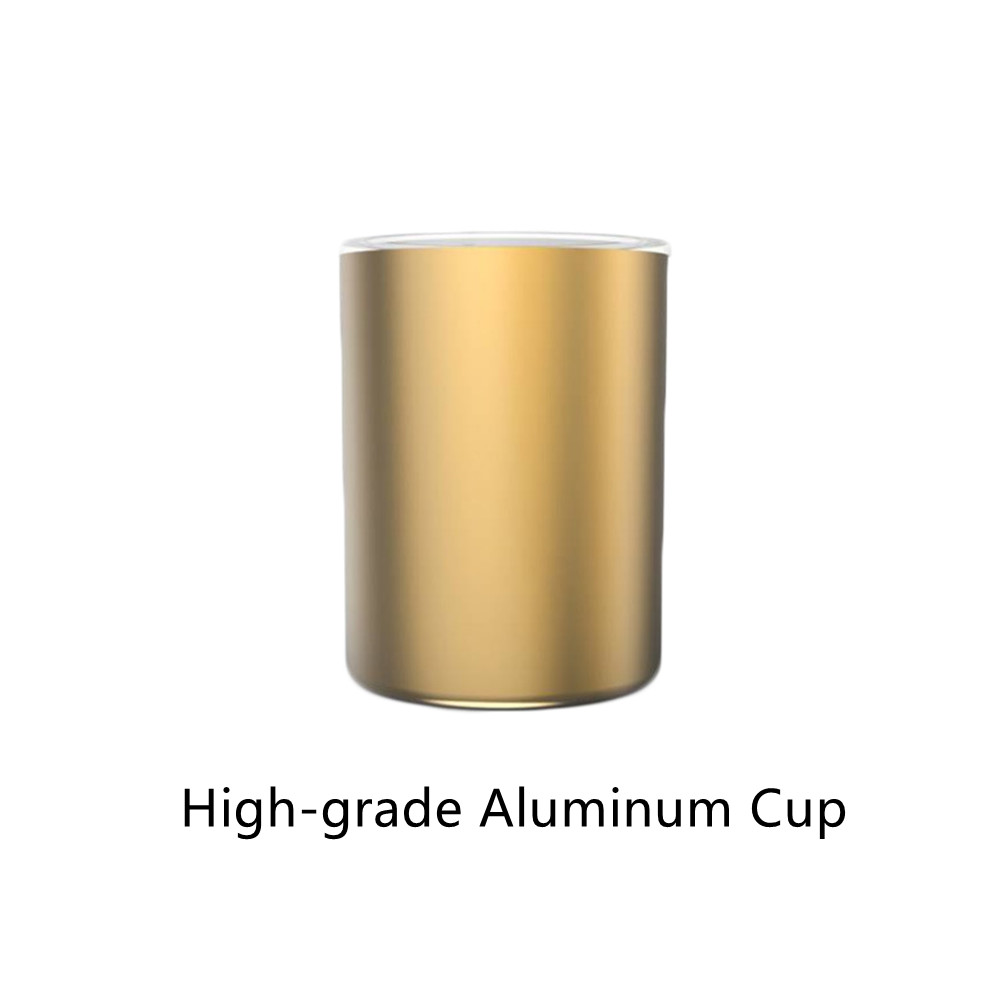Smart &amp; Koud Cup Drankjes Houders Home Office Snelle Koeling Verwarming Isolatie Elektrische Cup Mini Koelkast Kan/Mok holde: Aluminum Cup Only