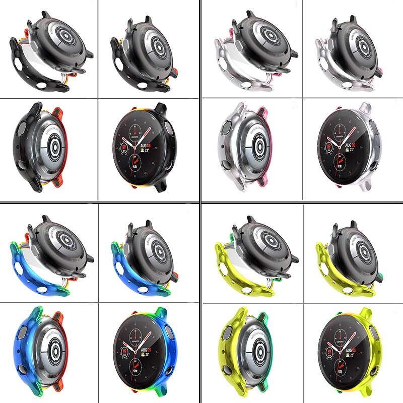 Screen Protector case for samsung galaxy watch active 2 for Galaxy Active 40mm/44mm Soft silicone full Protection cover case
