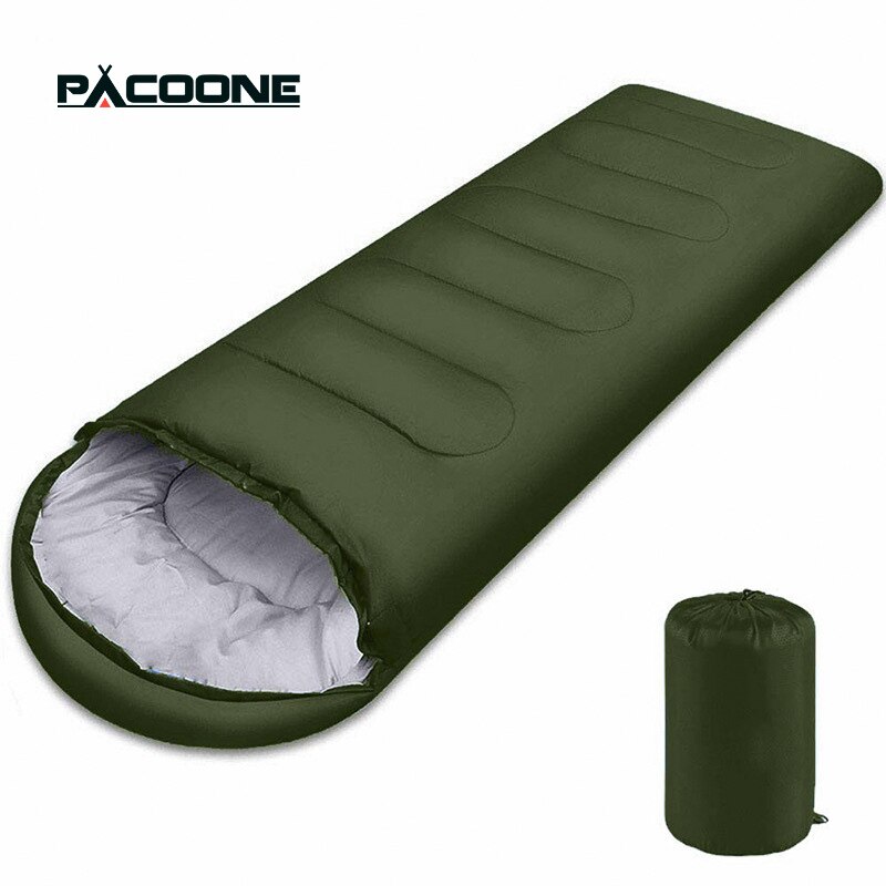 PACOONE – sac de couchage ultraléger, équipement de Camping Compact, et froid, 4 saisons
