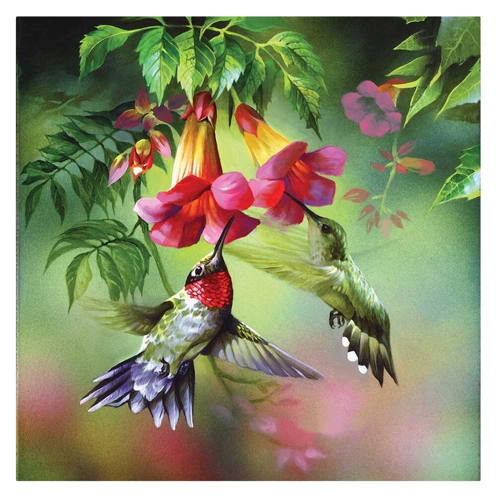 Blxecky 5d diy diamond painting par numéro cerf-volant oiseau (12 x 12 pouces /30 x 30cm)  tob: Default Title