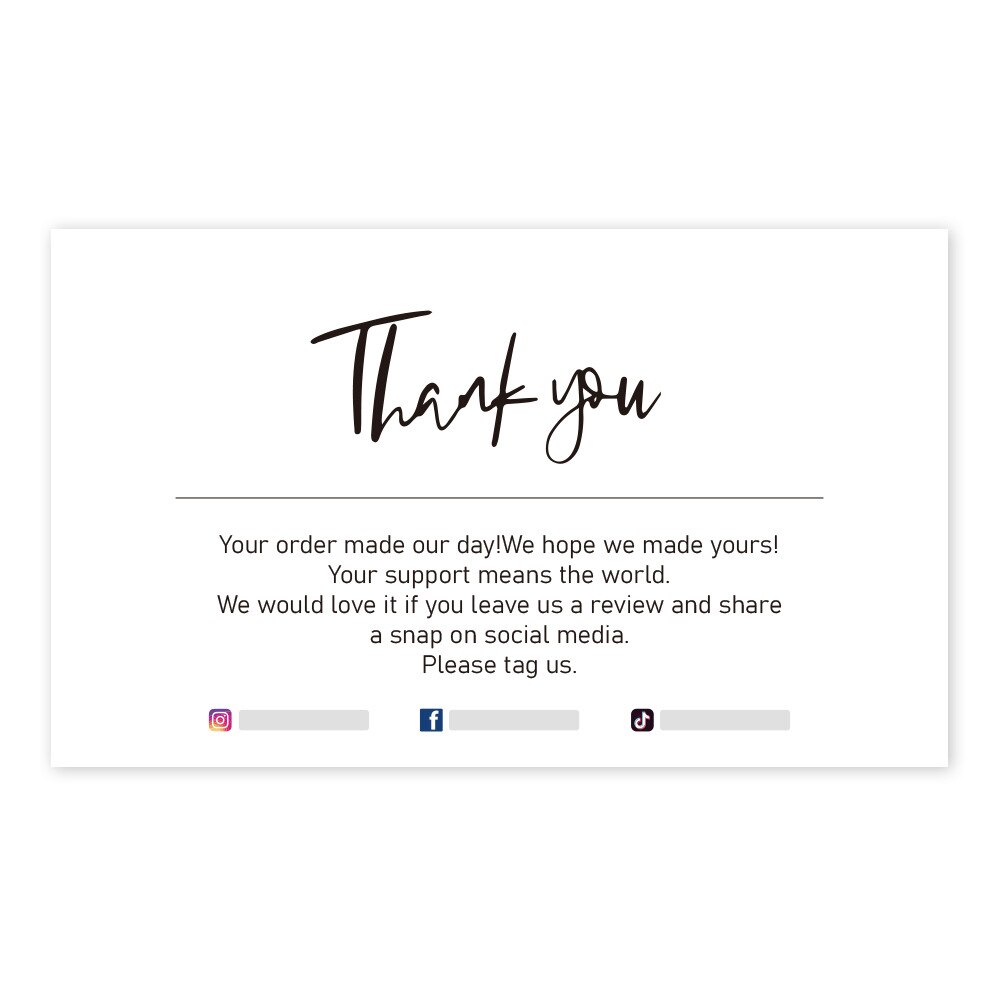 10-30Pcs Customer Thank You card Business Printable White Thanks For Your Purchase Card Paper Card For Small Shop Packet: QY968 / 30PCS