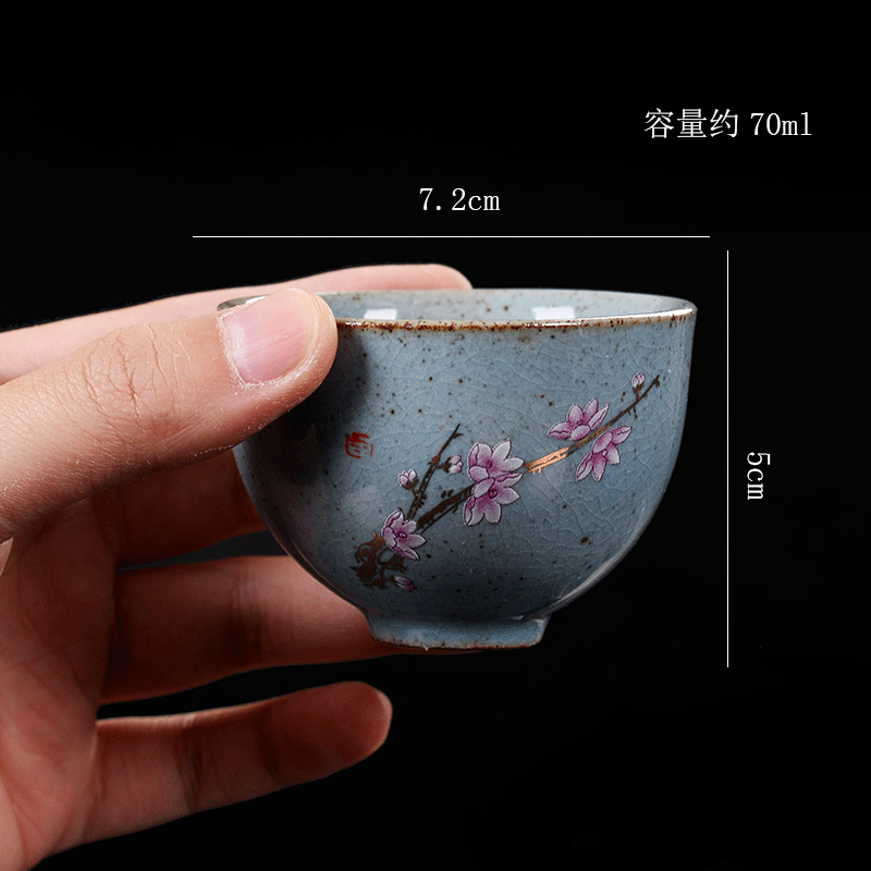 Keramische Thee Cup Creatieve Kung Fu Thee Set Kleine Thee Kom Enkel Cup Retro Thee Set Koffie Kopje Thee Set