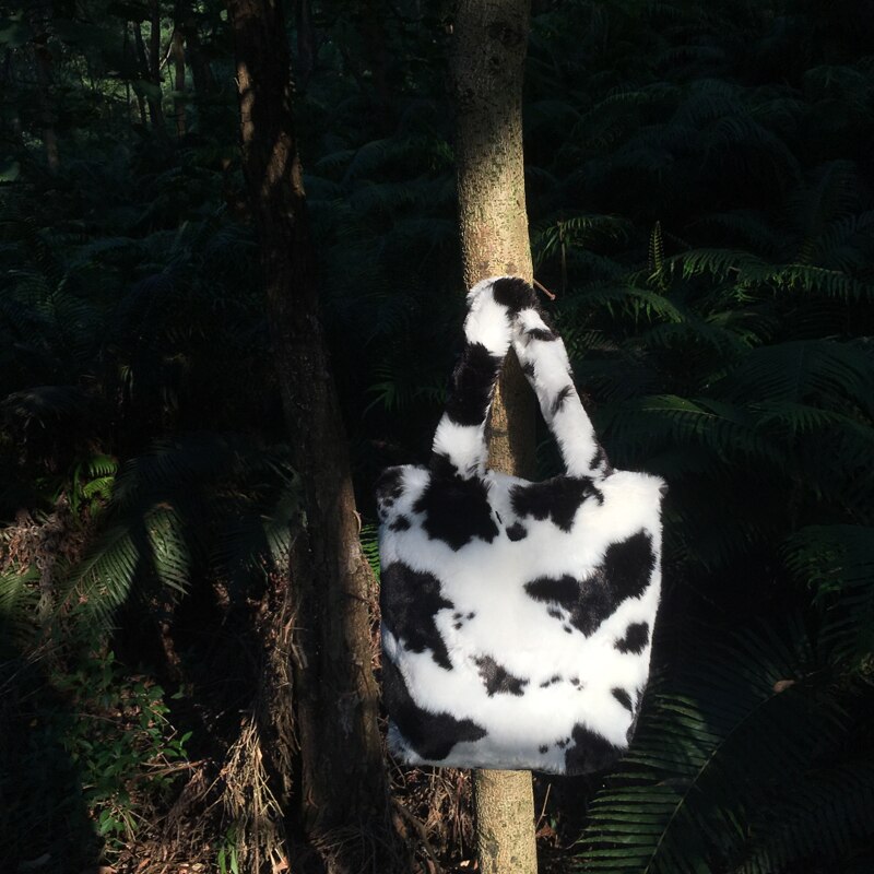 Vintage femmes sacs à main en peluche hiver dames petits sacs à bandoulière mignon fleur motif femme Mini fourre-tout pochette sac à main