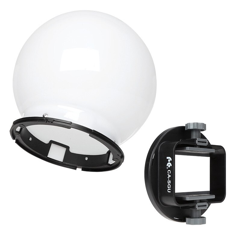 K9 adaptateur de Flash à montage universel CA-SGU avec boule de diffuseur de Grobe SGA-DB150 pour Canon Nikon YongNuo Godox Flash Speedlite