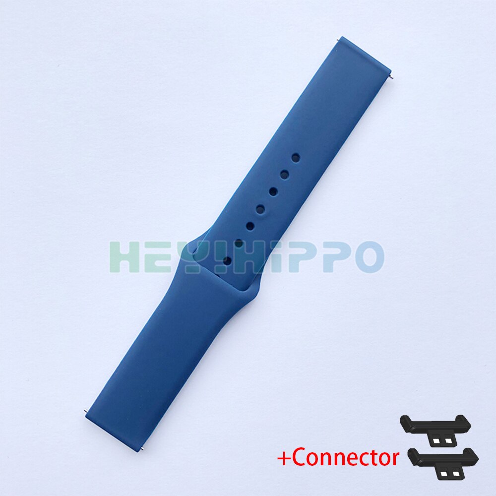 Correa de silicona para Huawei watch FIT, banda deportiva suave para huawei fit, accesorios de repuesto para pulsera: Medianoche azul