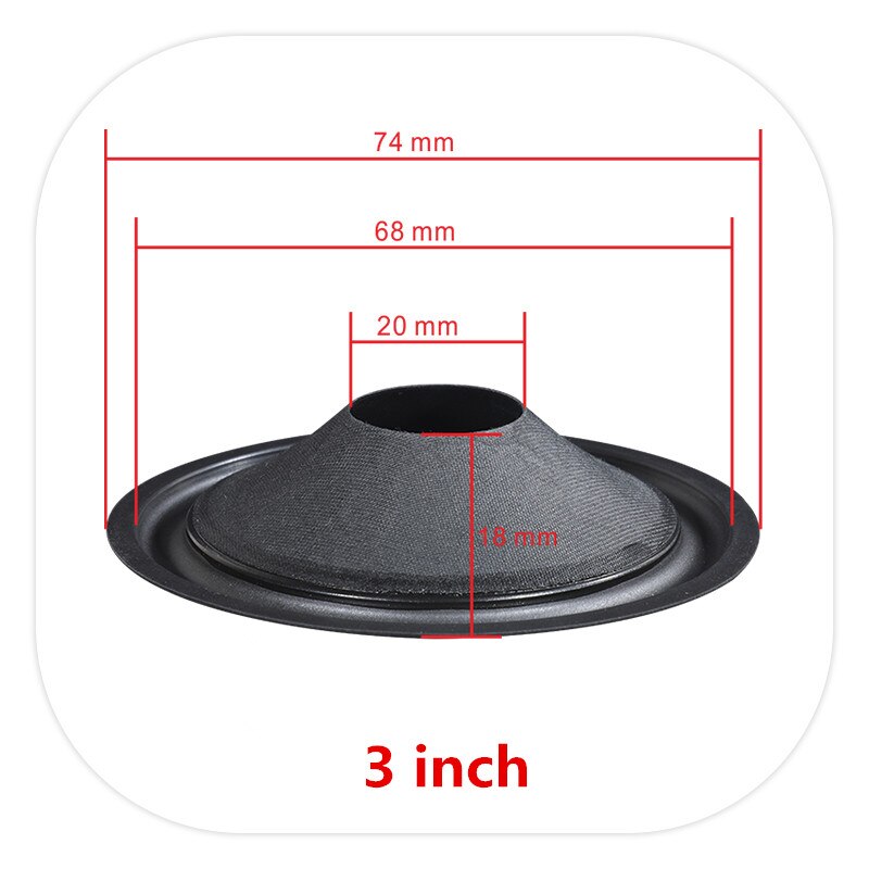 1PC Speaker Woofer Cone Paper 3/4/5/6.5/8/10/12 Inch Rubber Surround Voice Coil Repair Kit For Home Theater Studio DIY System: CE30