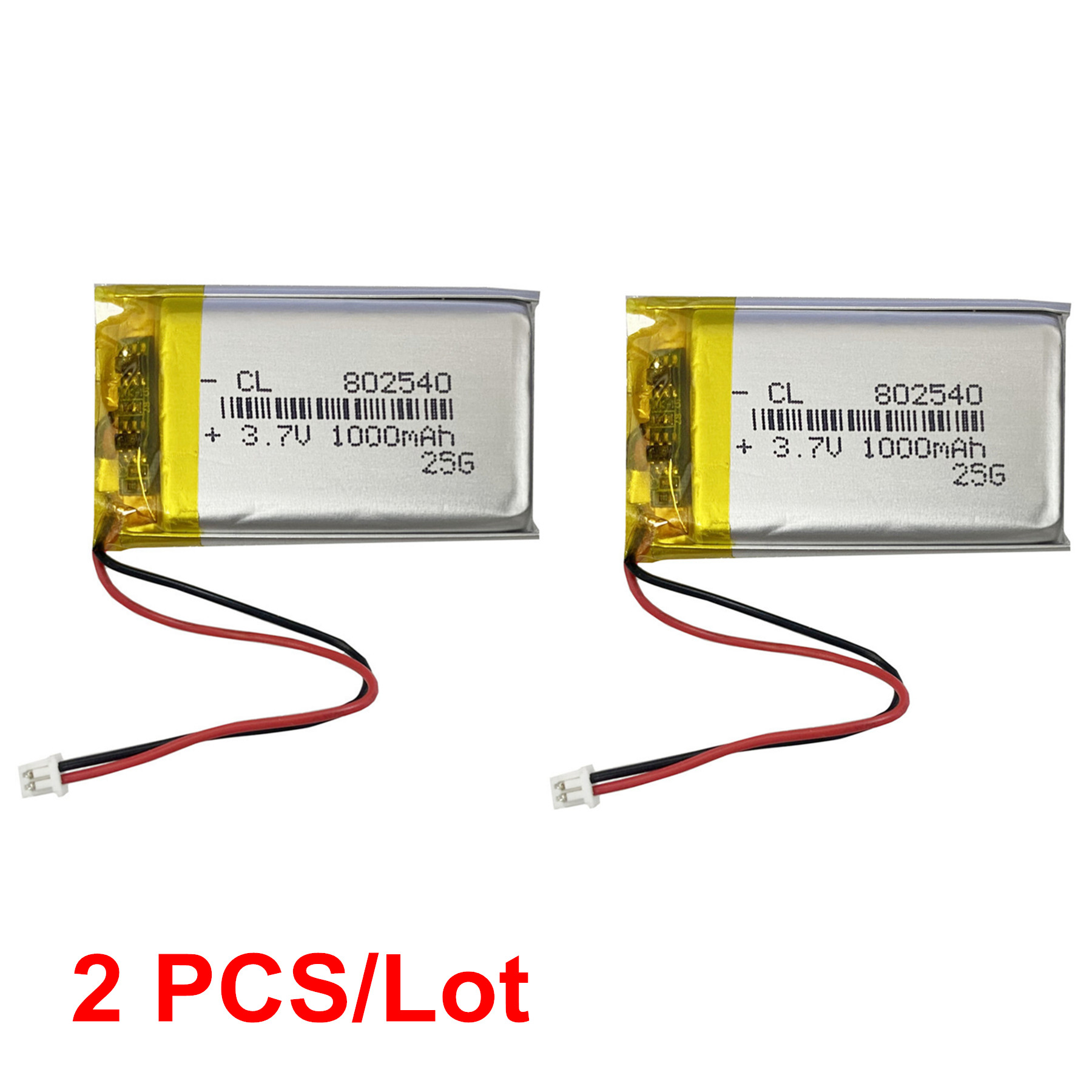 1-4 stück 3.7v lipo-akkus  pl802540 1000 mah, Lithium-Polymer-akkus) für heltec  t114 v2 lora 32 v3 entwicklungsboard lora-knoten: Schwarz