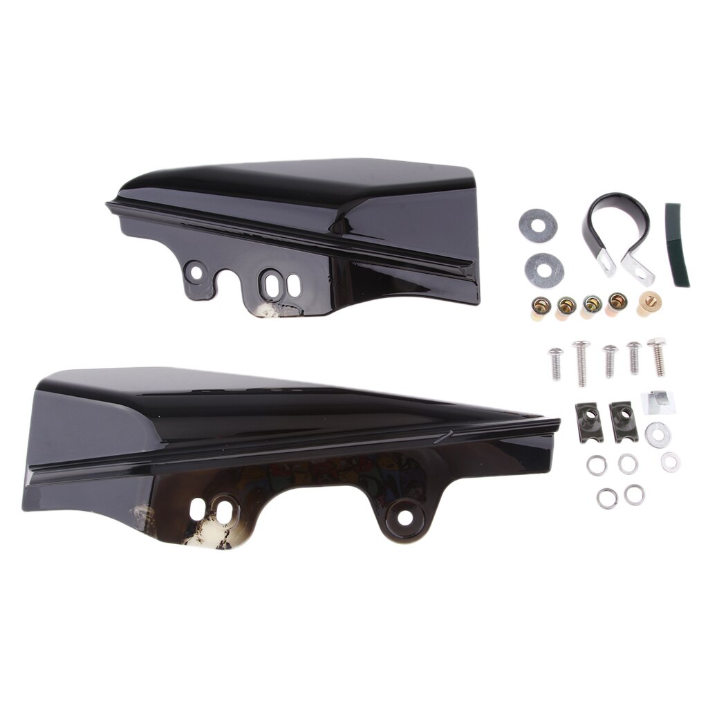 Black Mid-Frame Air Deflectors for Harley Road Glide Ultra FLTRU CVO FLTRUSE
