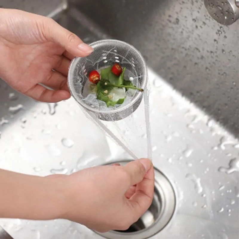 Pantalla de filtro para fregadero de cocina, pantalla de filtro para salida de aguas residuales, juego de 100 piezas