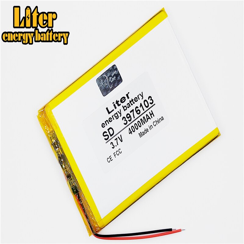 3.7 V hoge capaciteit lithium polymeer batterij 3976103 4000 mah N707-regenboog E708 tablet 3G goed geheugen