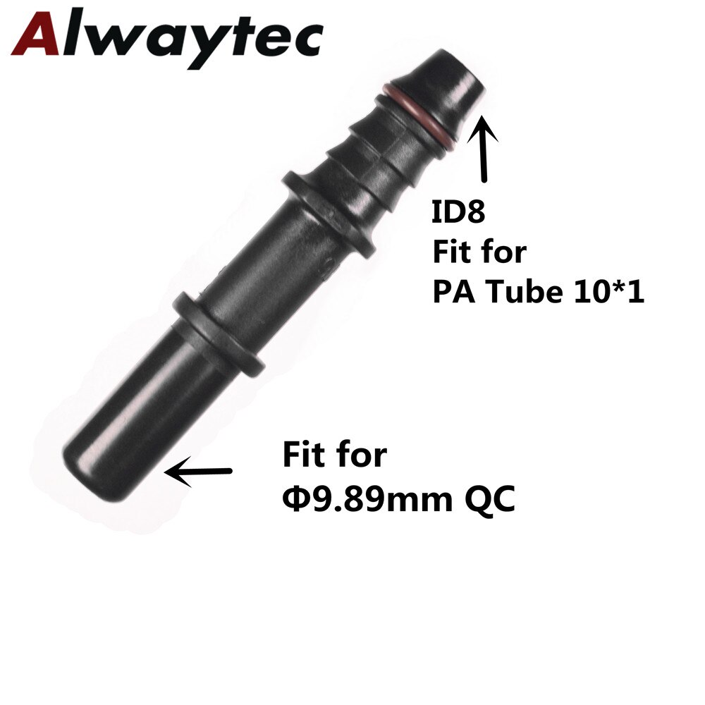 8mm Universal Straight Fuel Line Quick Release Connect Female Connector Black Excellent Craftsmanship and Well Durability: MEP9 9.89-ID8