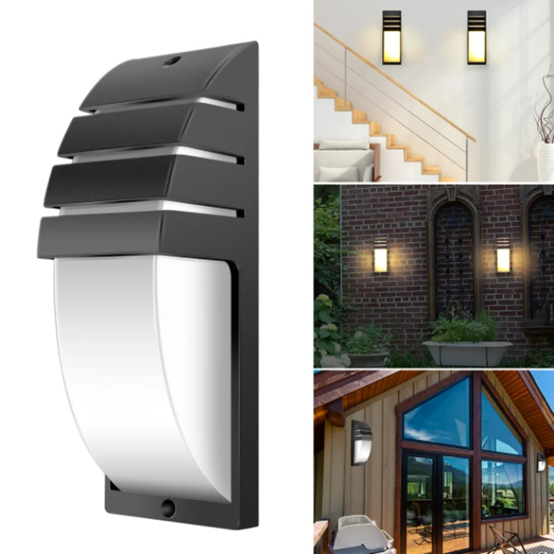 Outdoor Waterdichte Aluminium Led Wandlamp Tuin Balkon Terras Gangpad Binnenplaats Buitenmuurlamp Indoor Wandlamp Home Decor