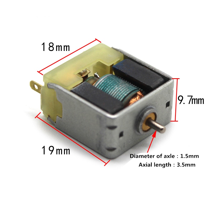 DC 3V Micro DC Motor Vierkante Micro Motor voor DIY Experiment Speelgoed