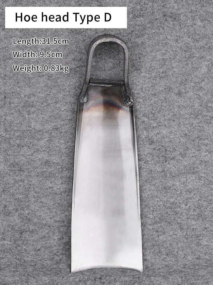 Household Farm Hoe Head Digging Old-fashioned Forging Rail Steel Durable Weeding Land Reclamation And Earth Excavation Tools: D