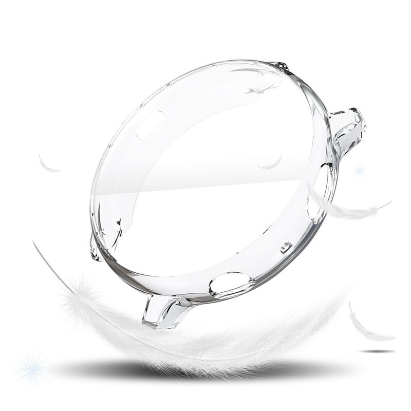 Beschermhoes Voor Samsung Galaxy Horloge Actieve 2 44Mm/40Mm Bumper Protector Hd Volledige Dekking Screen Bescherming case: Clear