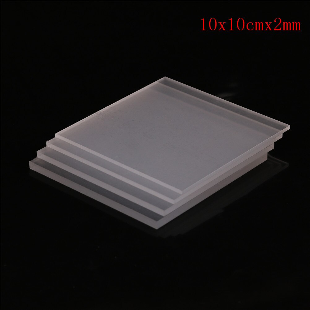 Tykkelse klar akryl plexiglas skåret plast transparent plade plexiglas panel 1 stk 2-5mm: A1
