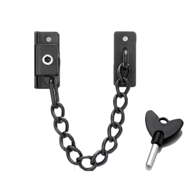 Stainless Steel Window Guard Window Door Restrictor Child Safety Security Lock: Black