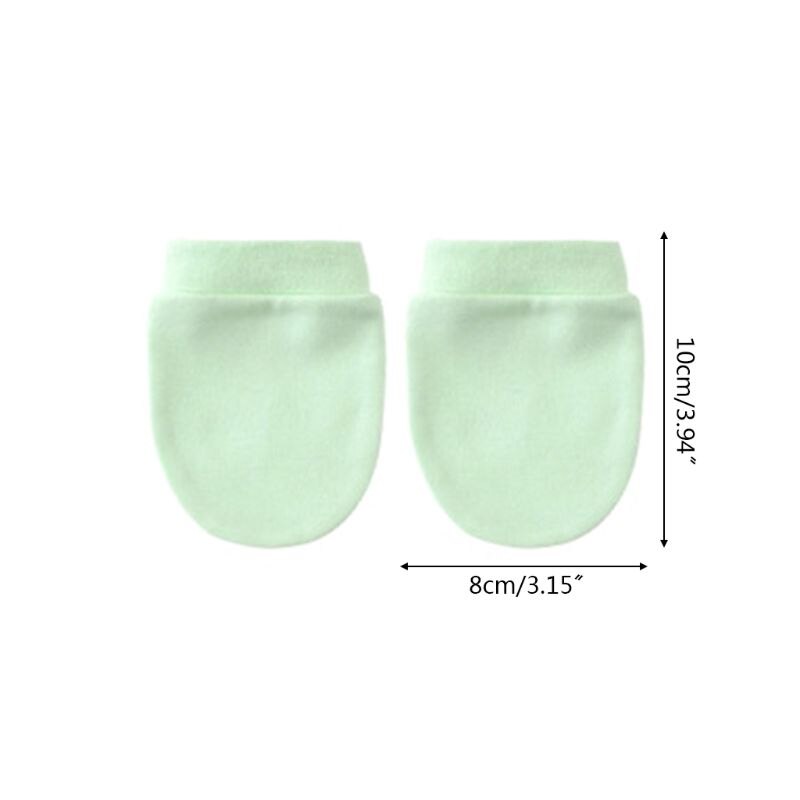 1 Pair Cotton Blended Baby Gloves Scratch Face Protection Glove Soft Newborn Infants Shower Girls Boys