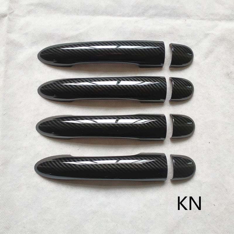 Fit Voor Renault Scenic 2 Ii MK2 Deurgreep Cover Trim Handvatten Covers Auto Accessoires Plastic Imitatie Carbon Fiber: KN