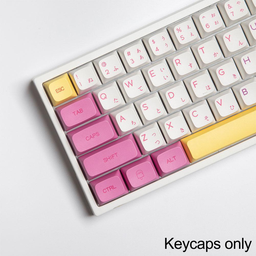Capuchons de touches de clavier en PBT, 136 touches, Profil XDA, japonais, anglais, thème crème glacée, personnalisés, pour clavier mécanique Cherry MX