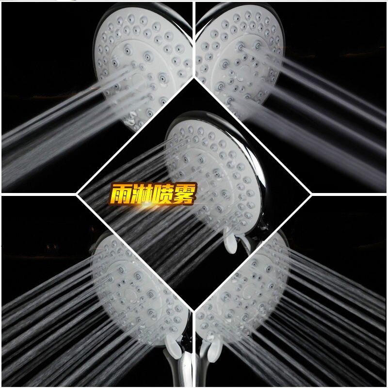 Large Displacement Shower Head Faucet Booster Replacement Parts Adjustable Temperature Shower Head Bathroom Fixture E11726