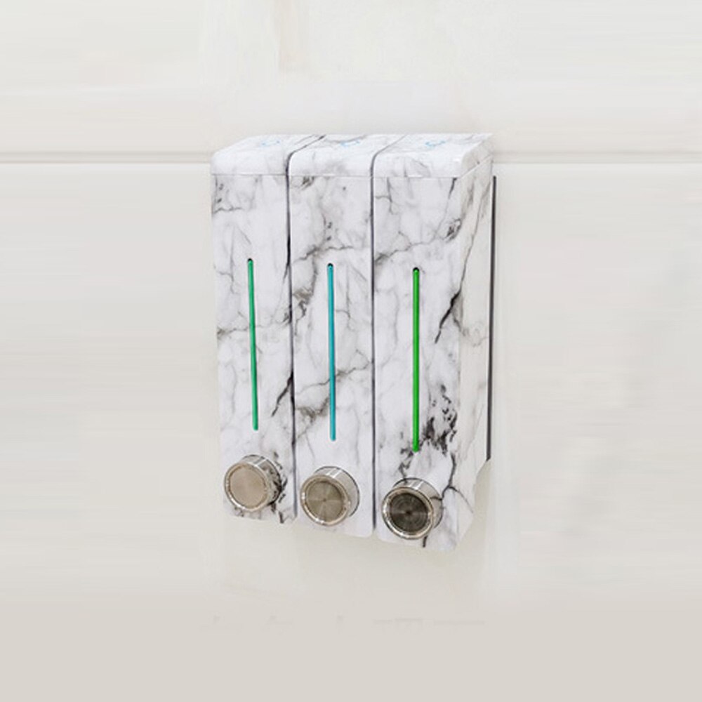 Wall Mount Liquid Soap Dispenser Bathroom Accessories Detergent Shampoo Dispensers Kitchen Home Hotel Bathroom Soap Bottle: 3