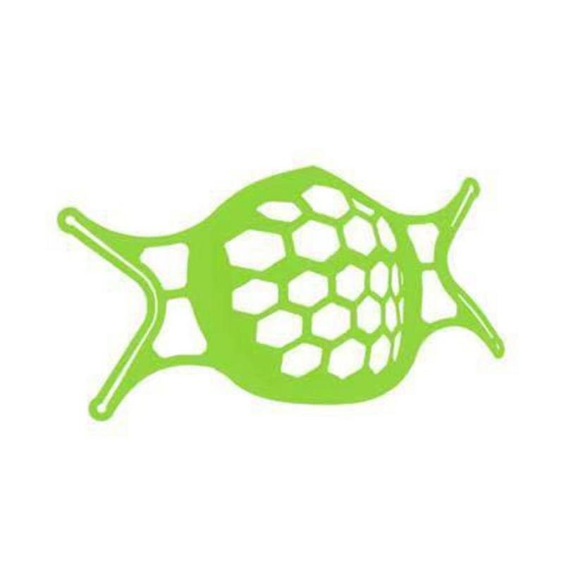 Support de masque en silicone 3D, 10 pièces, cadre de support interne avec petits accessoires: green 1pc