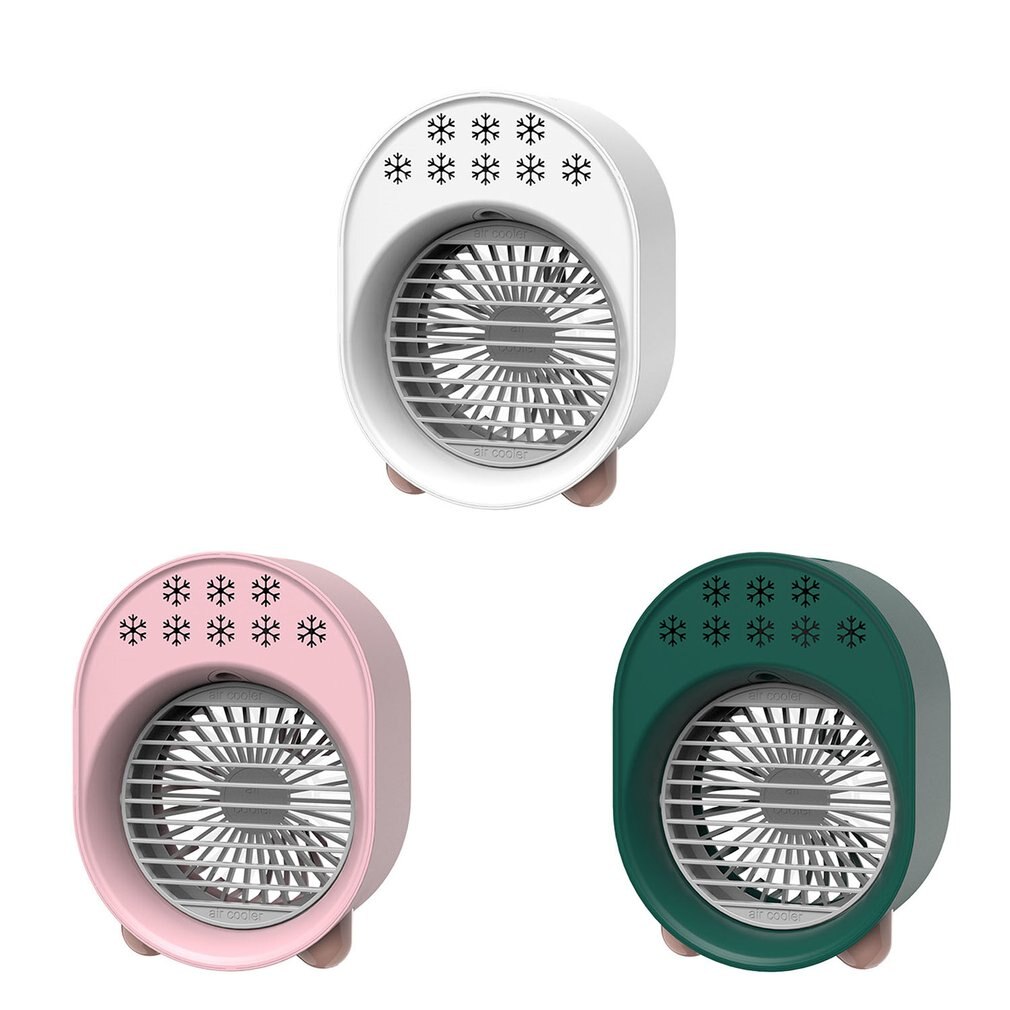 Portable Mini Conditioner 7 Colors Light Multifunction USB Plug-in Humidifier Office Home Desktop Refrigeration Fan